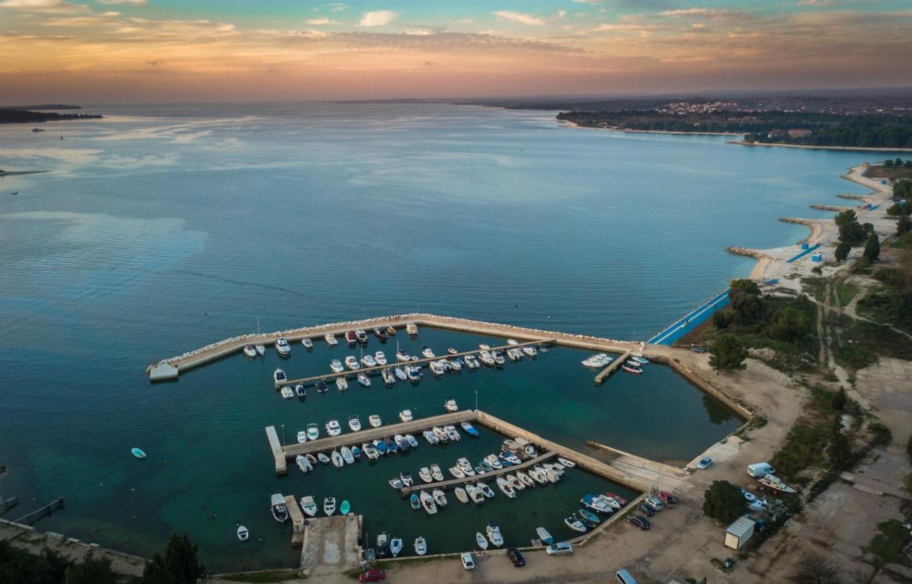 Villa Elena Deluxe Mit Whirlpool Und Beheiztem Pool Am Meer Und Wunderschoenen Blick Auf Die Brijuni Inseln 法扎纳 外观 照片